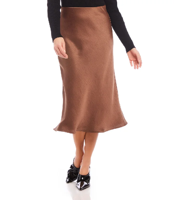 Bias Cut Midi Skirt