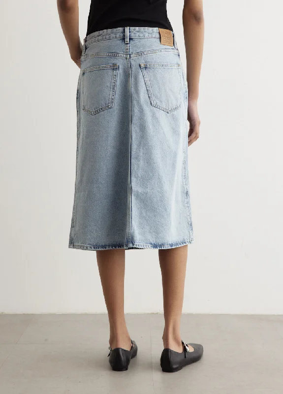 Denim Midi Skirt