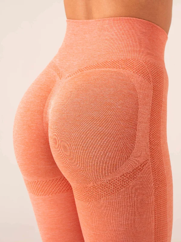 Evolve Seamless Leggings - Orange Marl