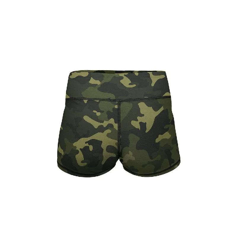 Forest Camo Yoga Shorts