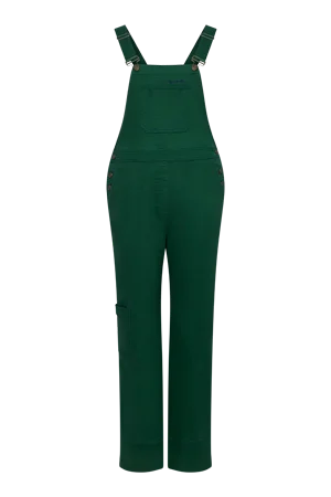 LENI - Cotton Dungarees Forset Green