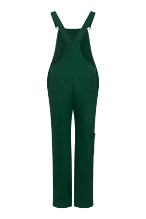 LENI - Cotton Dungarees Forset Green