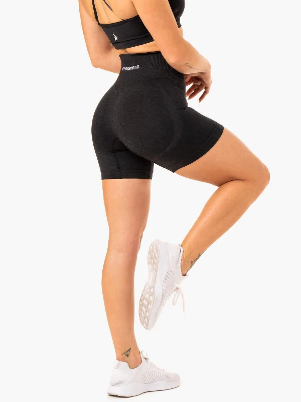 Sculpt Seamless Shorts - Black Marl