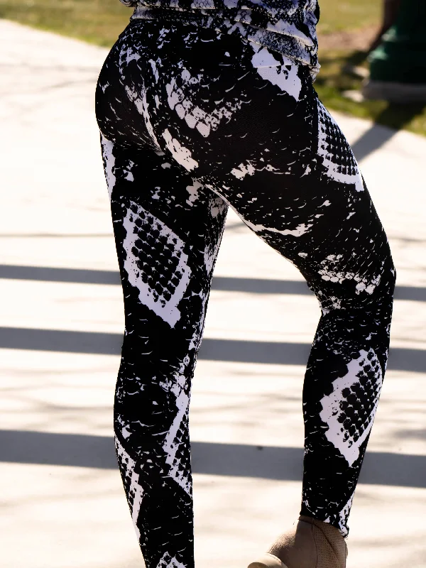 Snake Skin (Black) Leggings