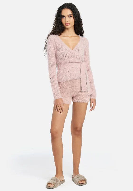 Soft Yarn High Waisted Sweater Short