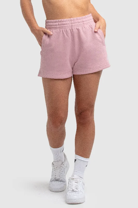 Women's Essential Cotton Shorts - Purple