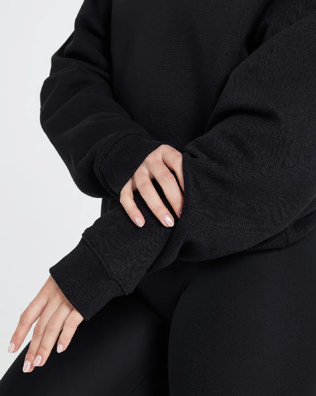 All Day Oversized Sweatshirt | Black