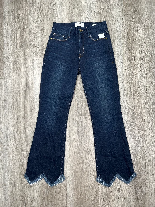 Blue Denim Jeans Cropped Frame, Size 4