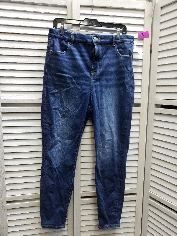 Blue Denim Jeans Skinny American Eagle, Size 16