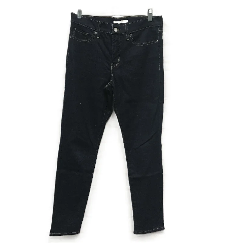 Blue Denim Jeans Skinny By Levis, Size: 8