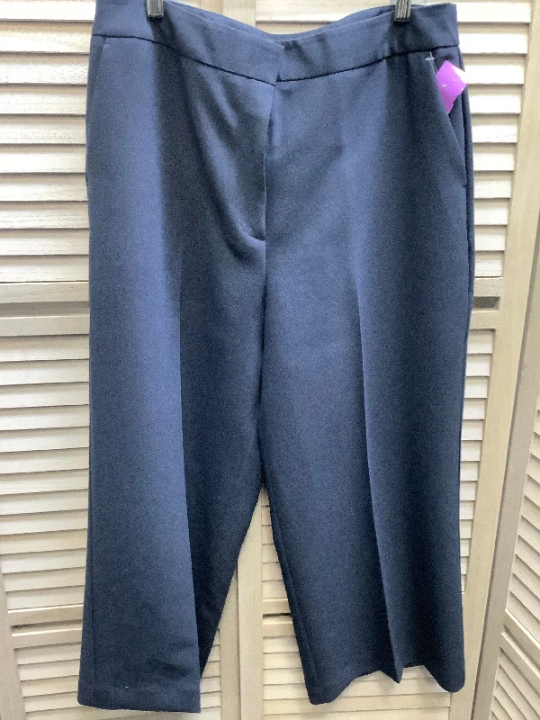 Blue Pants Cropped Worthington, Size 14