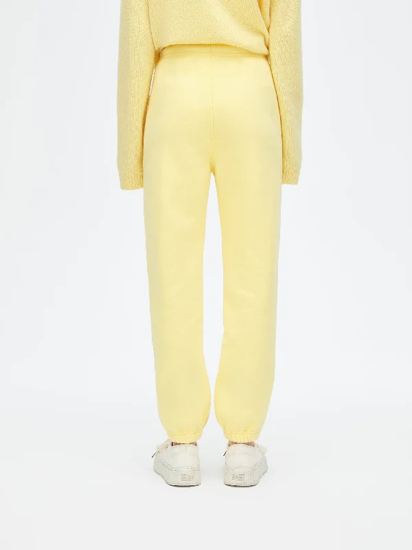 Cheese Yellow Padded Sweater Pants