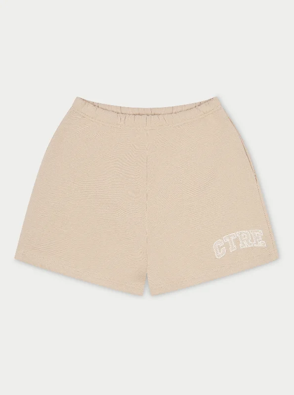 CTRE JERSEY SHORTS - STONE