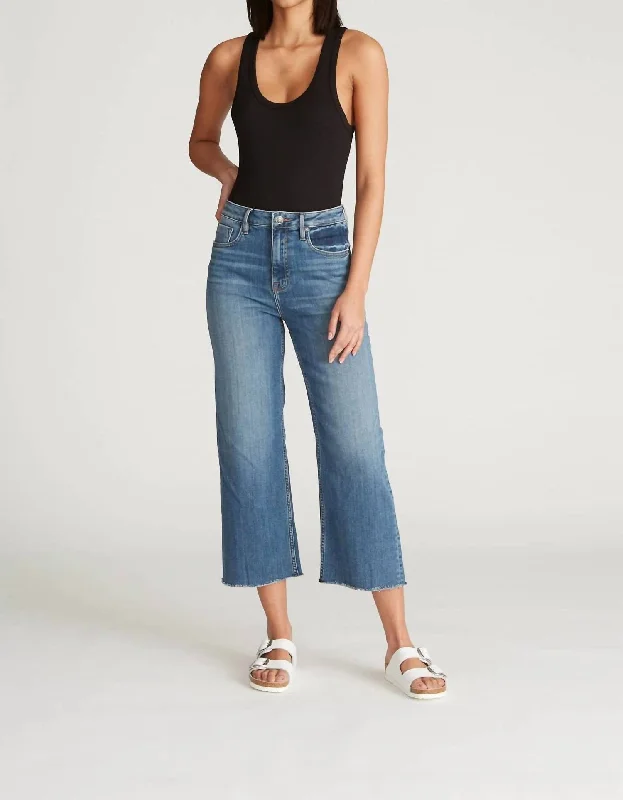 Dylan Wide Leg Jeans In Medium Wash