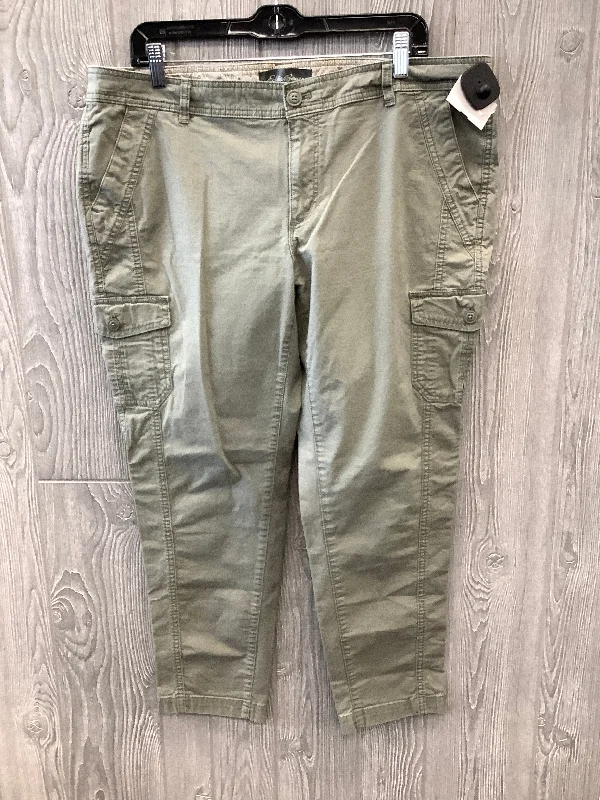 Green Jeans Cropped Eddie Bauer, Size 16