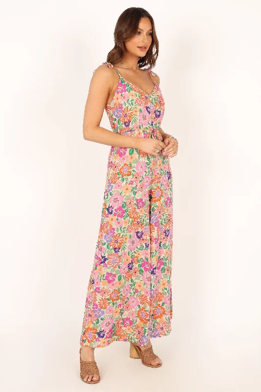 Hayden Wide Leg Jumpsuit - Floral