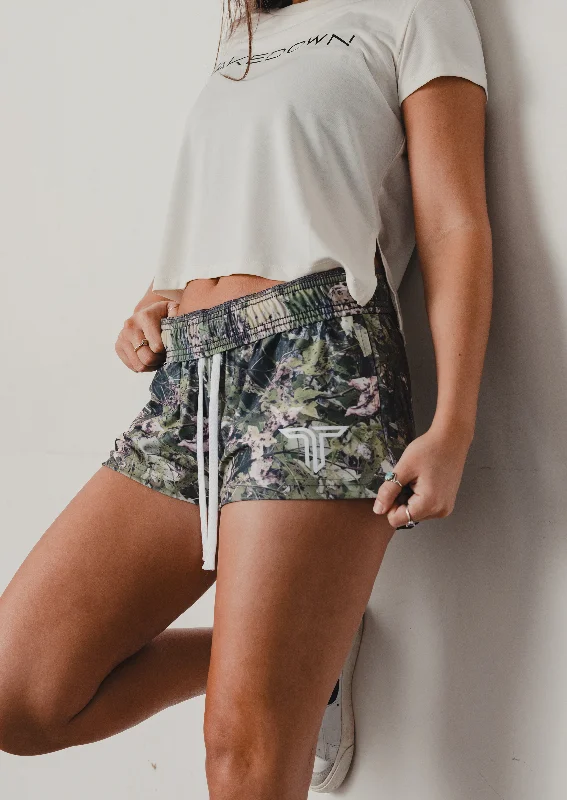 Hunter Camo Women’s Gym Short (3” Inseam)