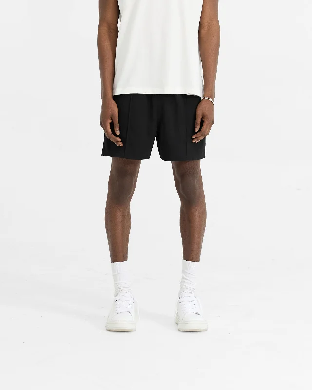 Initial Track Short - Black