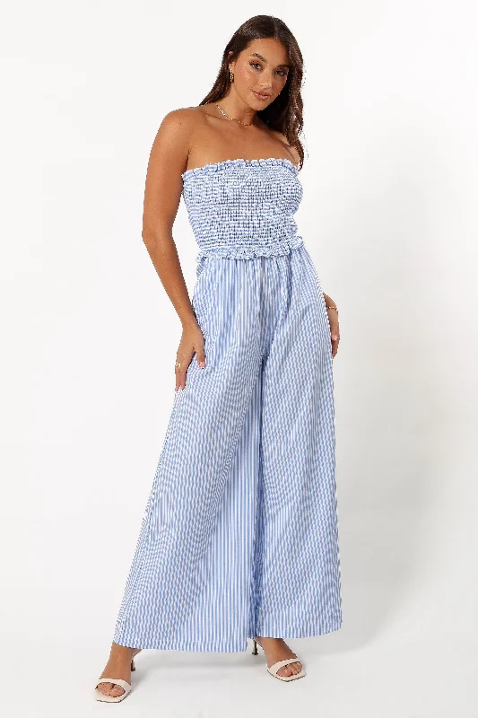 Jones Jumpsuit - Blue Stripe