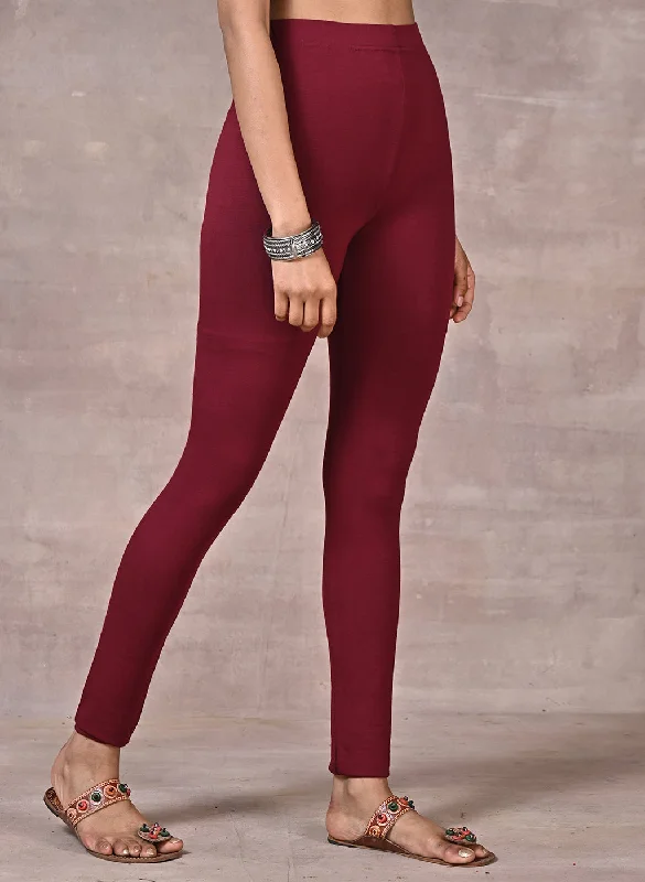 Maroon Plain Tight