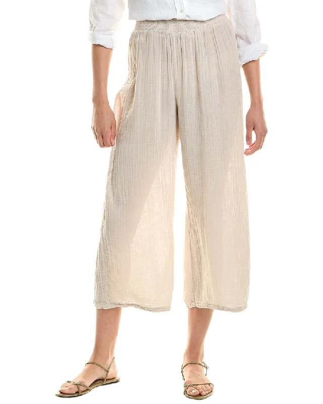 Michael Stars Medina Smocked Waist Cropped Pant