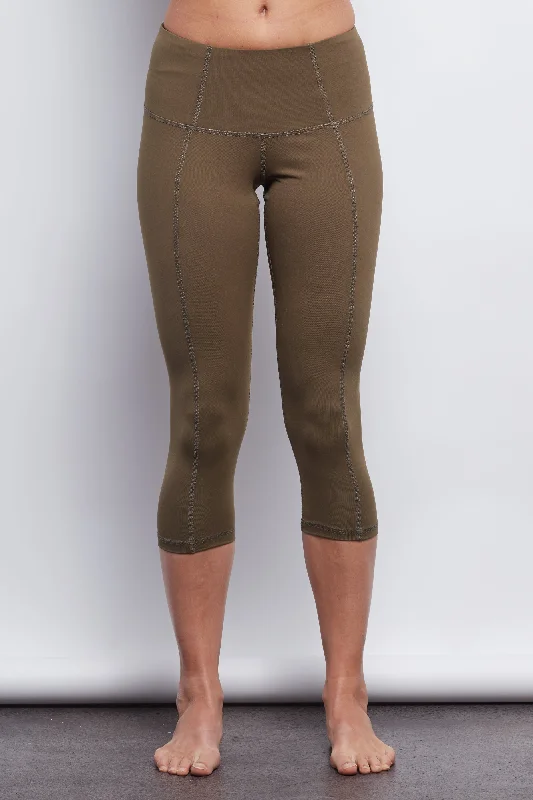 OLIVE Contour Crop Legging