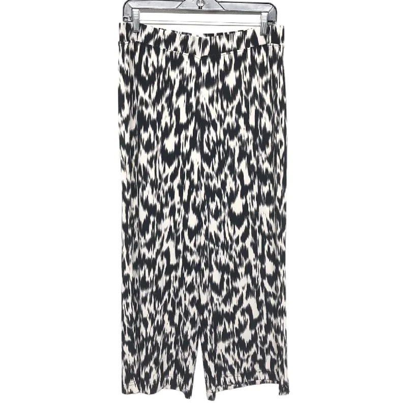 Pants Dress By Chicos In Black & Cream, Size: 8