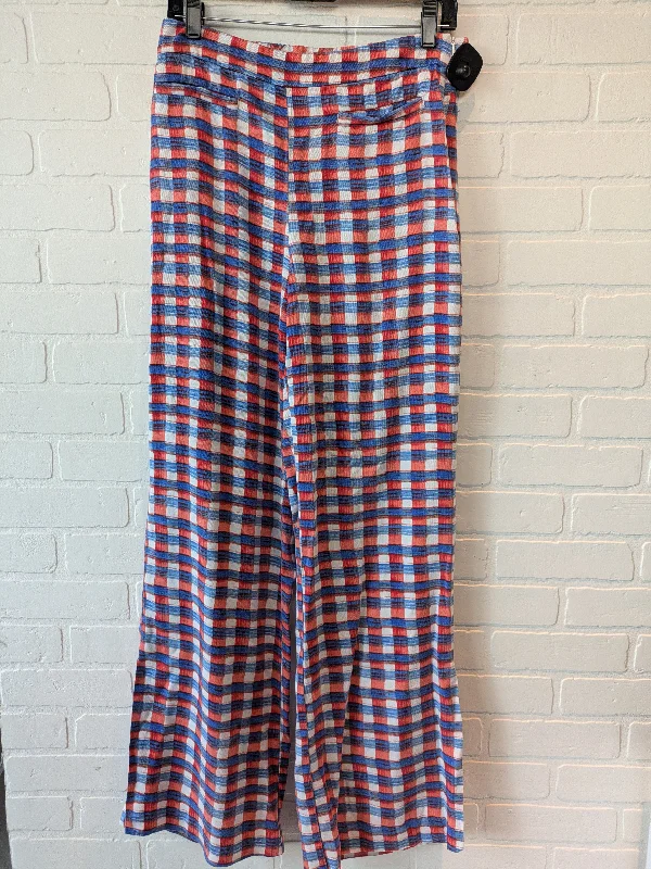 Pants Wide Leg By Maeve In Blue Red & White, Size: 6