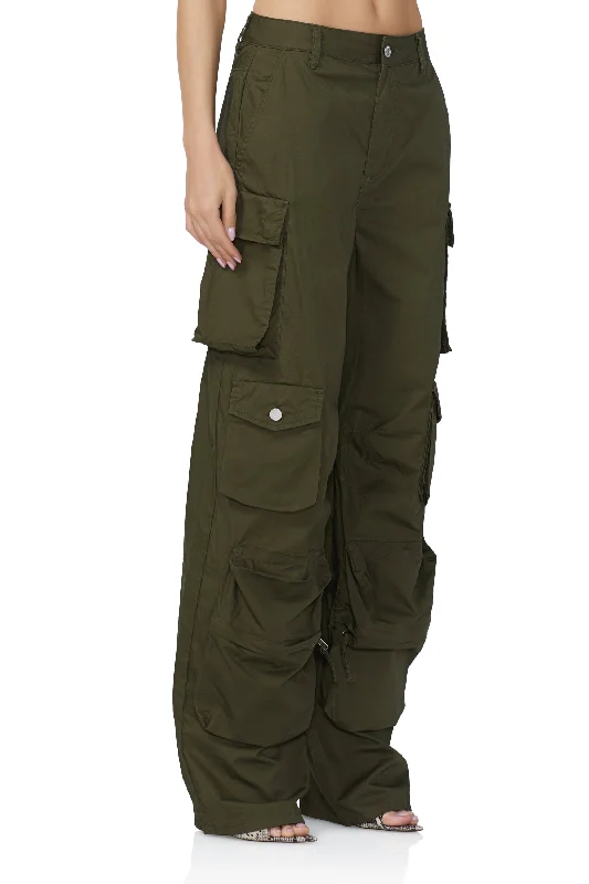 Parker Baggy Cargo Pant - Olive Night