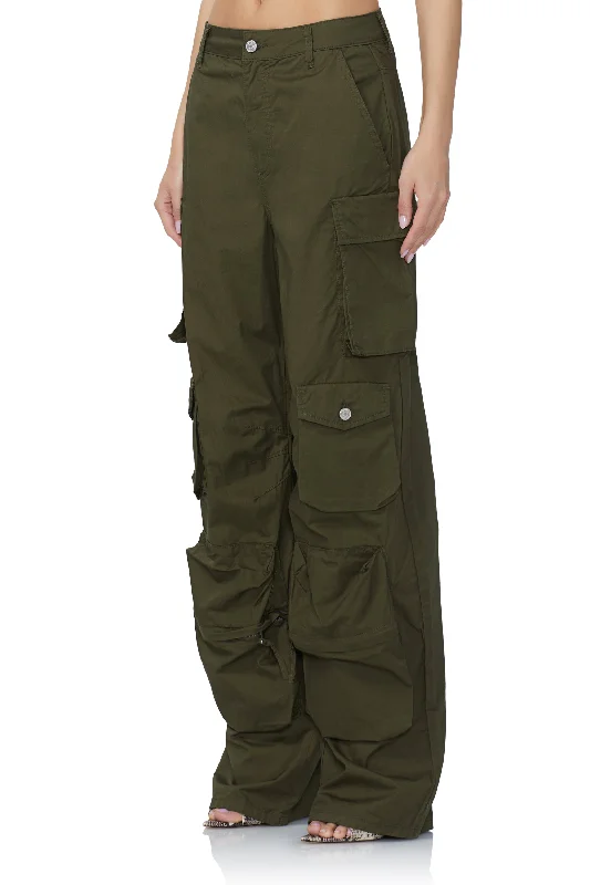 Parker Baggy Cargo Pant - Olive Night