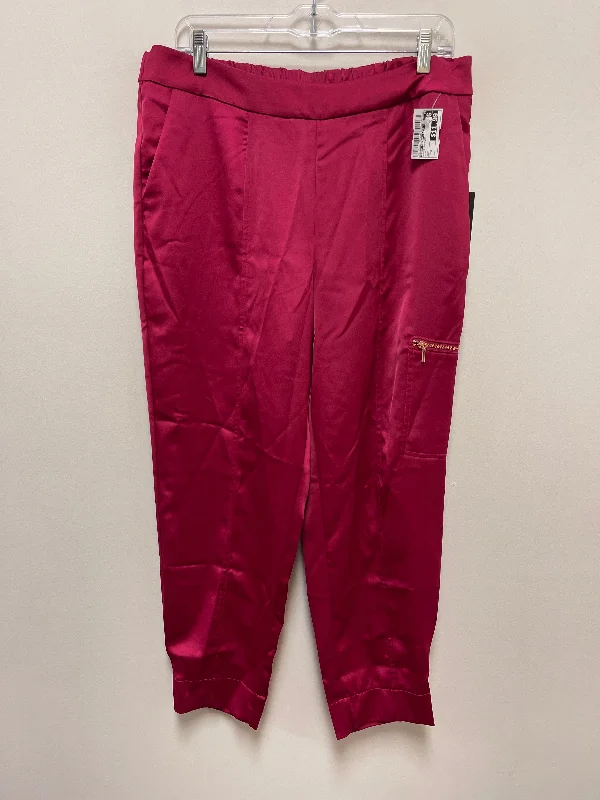 Pink Pants Joggers Isaac Mizrahi Live Qvc, Size 8