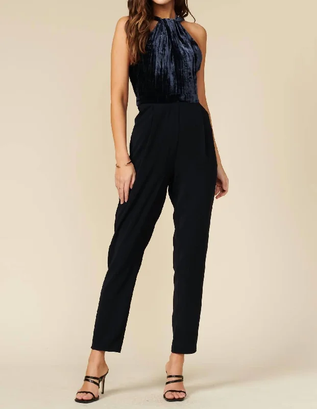 Priscilla Jumpsuit In Dark Navy