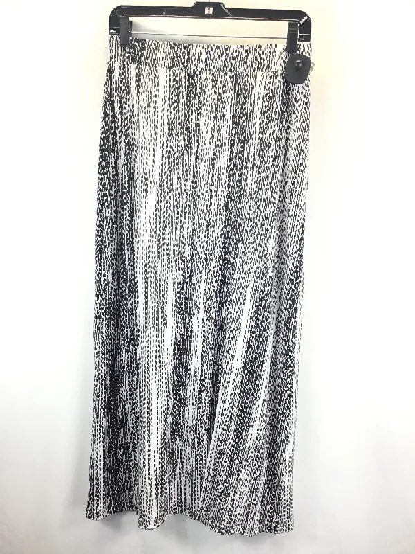 Skirt Maxi By Chicos In Black & White, Size: S