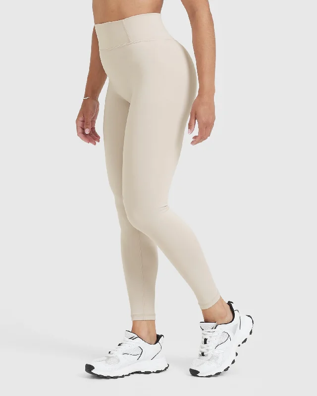 Timeless High Waisted Leggings | Sand