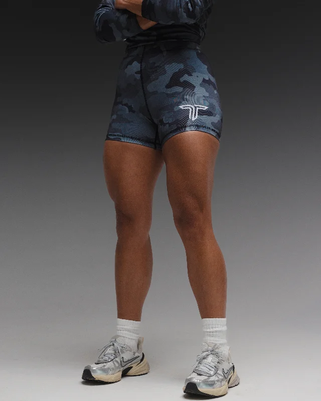 Urban Camo Women’s Compression Short- Navy