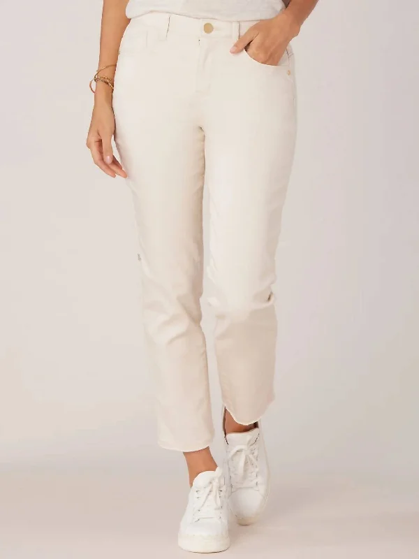 Women's ""ab""solution Slim Straight Jeans In Beige