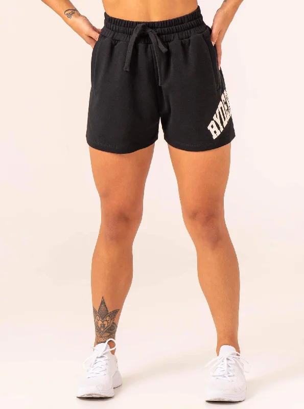 Women's Collegiate Track Short - Black