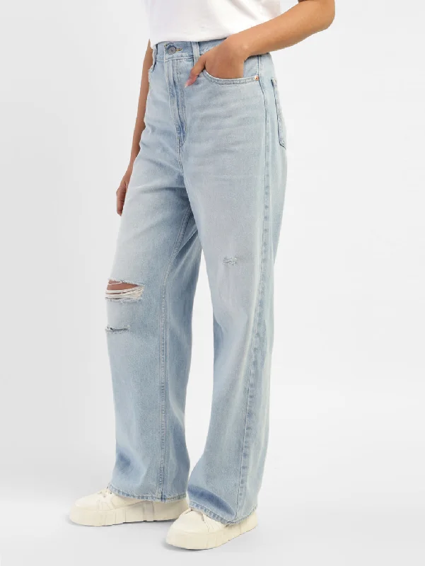 Women's High Rise Loose Fit Jeans